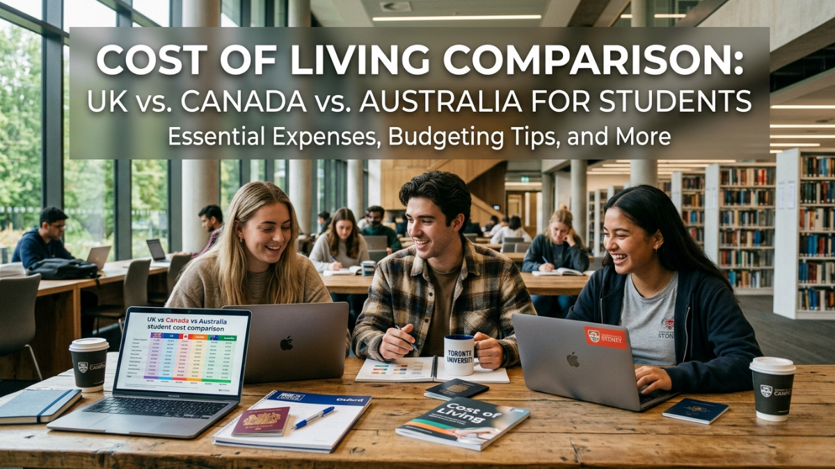 Cost of Living Comparison: UK vs. Canada vs. Australia for Students