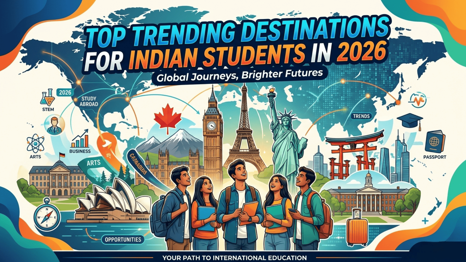 Top Trending Destinations for Indian Students in 2026